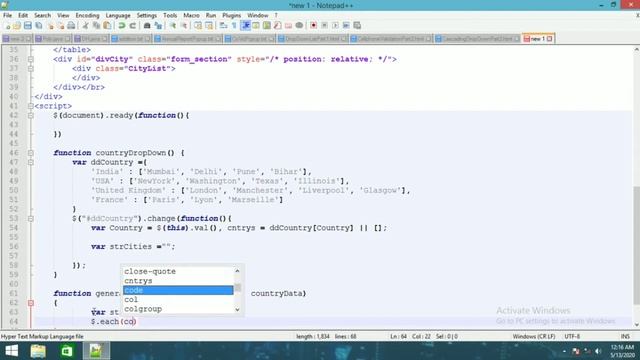 JavaScript Cascading Dropdown with Checkbox | Creating dependent dropdown and checkbox смотреть онлайн