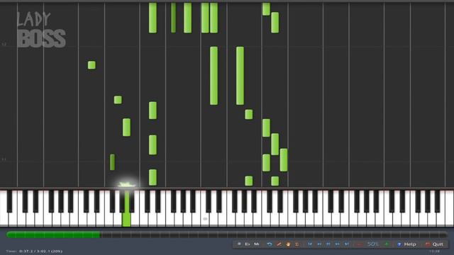 Jingle Bells piano tutorial [Synthesia] смотреть онлайн