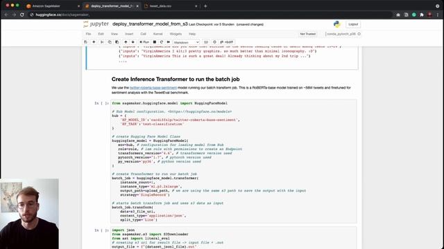 Run a Batch Transform Job using Hugging Face Transformers and Amazon SageMaker смотреть онлайн