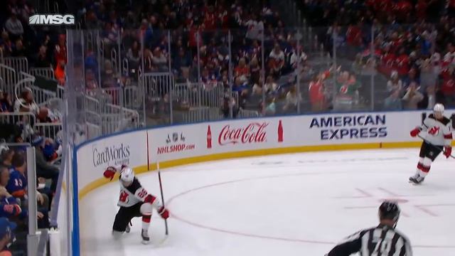 Jack Hughes Wires It Off The Bar And In On Slapshot Blast From The Wing смотреть онлайн