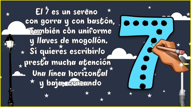 Canción/Poesía del número 7 para niños смотреть онлайн