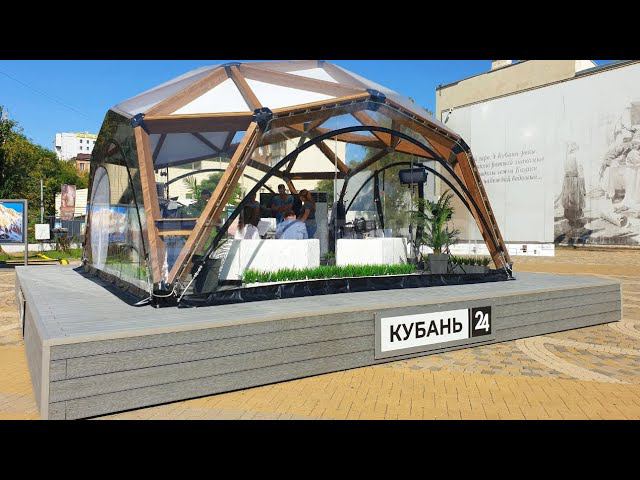 Террасная доска ДПК для открытой телестудии телеканала «Кубань 24». смотреть онлайн