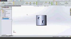 Отверстие на диаметре в SolidWorks