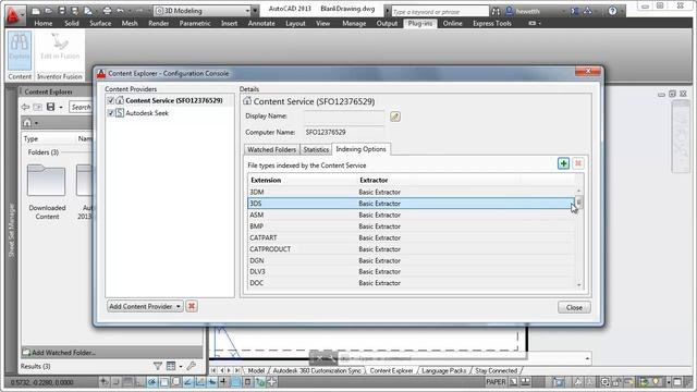 AutoCAD 2013 - Autodesk Content Explorer смотреть онлайн