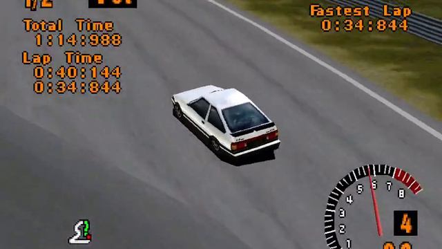 Gran Turismo PSX - Autumn Ring-Mini Race (AE86 Drift Setup) смотреть онлайн