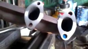 Сварка коллектора, полуавтоматом.