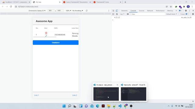 Pertemuan 11 - Database Dengan JSON Framework7 смотреть онлайн