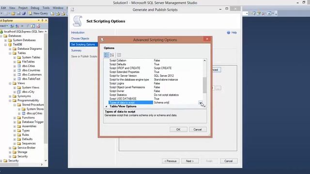 MS SQL Create script to export tables with data смотреть онлайн