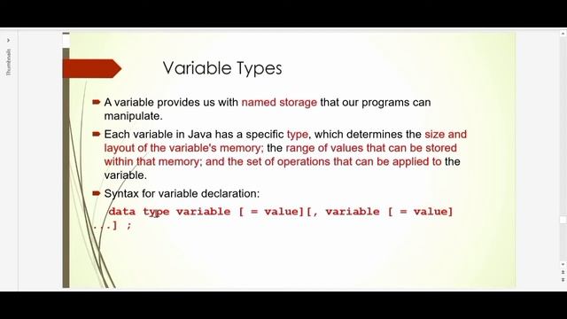 Variable Types | Java For Beginners | EduTut | Learn Easily in Tamil смотреть онлайн