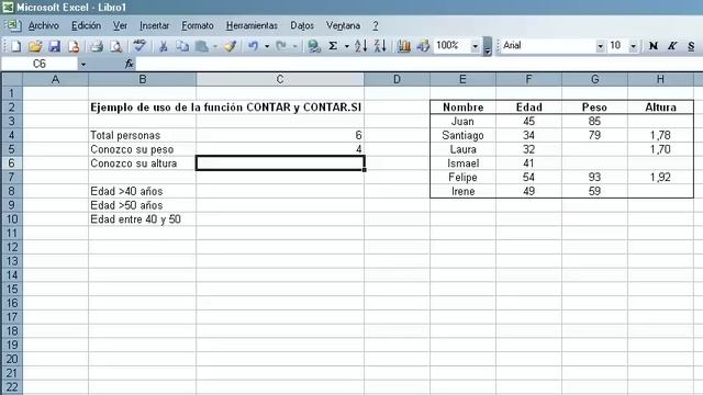CONTAR y CONTAR.SI en Excel - Ejemplo de uso смотреть онлайн