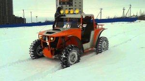 Самодельное багги. Зима.