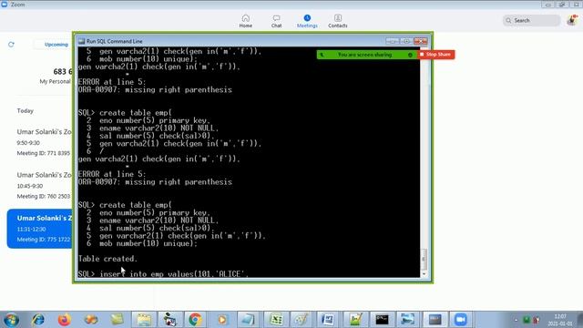 SQL - Episode 3b (constraints in SQL practical, Primary Key, Not Null, Unique, Check ) смотреть онлайн