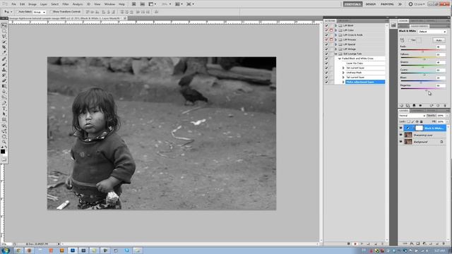 How to Create a Faded Black and White Vintage Effect in Photoshop смотреть онлайн