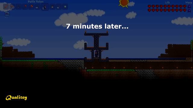Terraria - Advanced mob trap with water смотреть онлайн