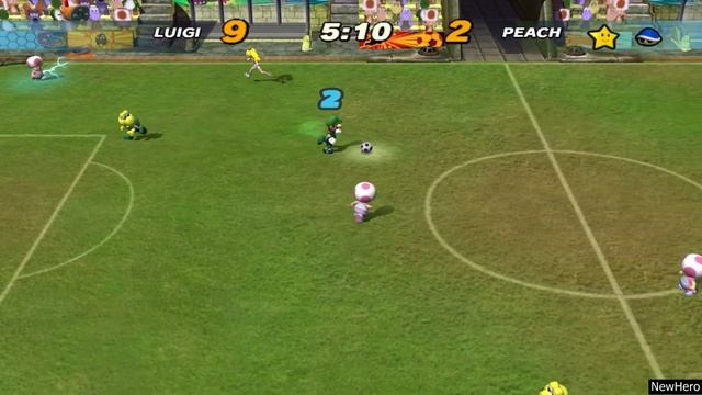 Super Mario Strikers - Luigi/Koopa Troopa Vs. Peach/Toad смотреть онлайн