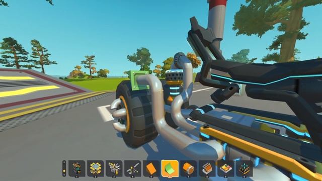 Как собрать крутой Бэт-Мотоцикл в Scrap Mechanic Часть #2  .)) скрап механик #scrapmechanic