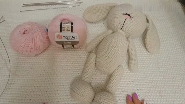 Вязание спицами - Свитер для зайки в стиле Тильда. смотреть онлайн