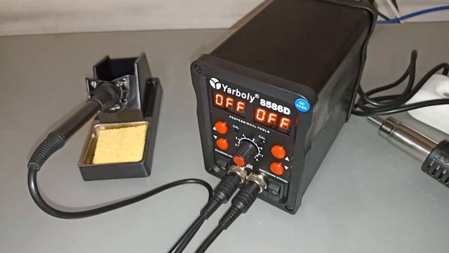 Распаковка и полный обзор Китайский паяльный станции Yarboly 8586D, заказанные из Wildberries. смотреть онлайн