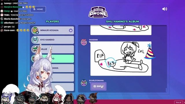 Millie flashes everyone on Nina's Birthday 【Gartic Phone Full Game Highlights】 смотреть онлайн