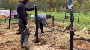 Установка винтовых свай, монтаж свайно - винтового фундамента