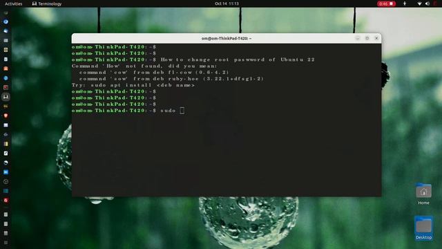 Change Root Password from Ubuntu 22.04 through Terminal смотреть онлайн