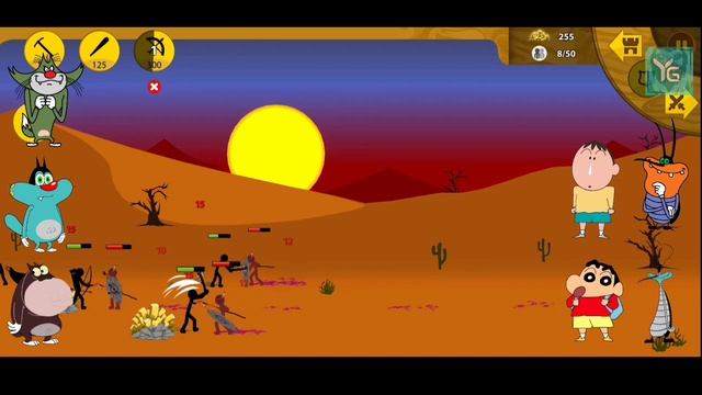 Shinchan Build Pro Level Army And Challenge Jack In Stick War Legacy Game | Bob And Jack