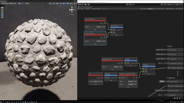 Tessellation and Displacement - Shader Graph Basics - Episode 41 смотреть онлайн