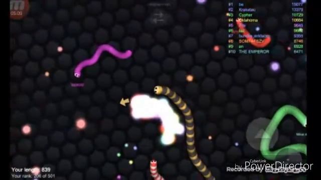 slither.io-я был на 2-м месте смотреть онлайн