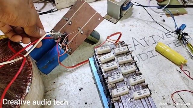 HI Voltage 3000 Watts AT driver board with balance input preamp board sound quality testing. смотреть онлайн