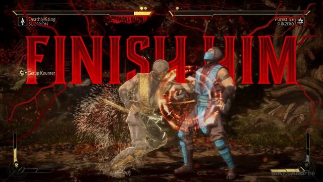 MORTAL KOMBAT 11 KLASSIC Scorpion Skin Vs KLASSIC Sub Zero Skin Gameplay Very Hard Difficulty MK11 смотреть онлайн