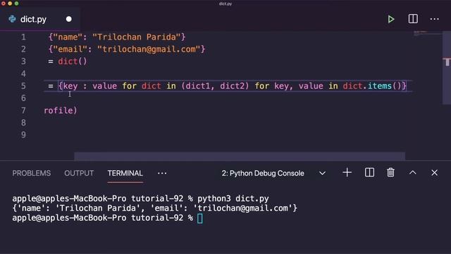 [39] How to Merge Two Dictionaries in Python | Python for Beginners смотреть онлайн