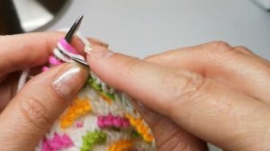 №133 Рельефный ленивый жаккард  спицами  Двухцветный узор спицами Из остатков пряжи