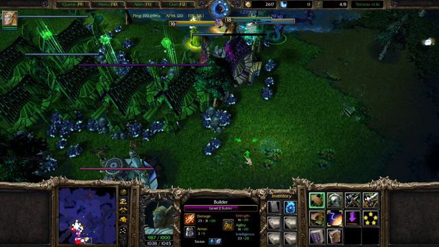 【WarCraft 3】Terrania v1.16 ► Game 2 (Rank 15: Founder) ★ Builder (Wave 7/8: Victory) ║#309║ смотреть онлайн