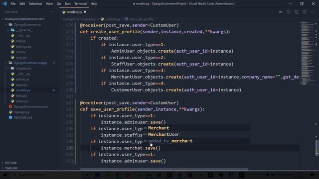 Python Django Ecommerce Tutorial Part 3 | Amazon Clone | Custom User Setup and Default Admin Panel смотреть онлайн