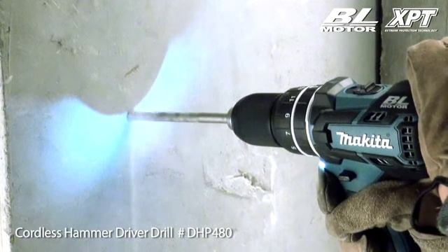 DHP480 Безщеточная дрель-шуруповерт Макита (Makita) смотреть онлайн
