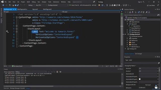 Create Content page & Start as main page in Xamarin Forms application смотреть онлайн