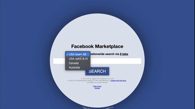 Facebook Marketplace Nationwide Search tool - How to use смотреть онлайн