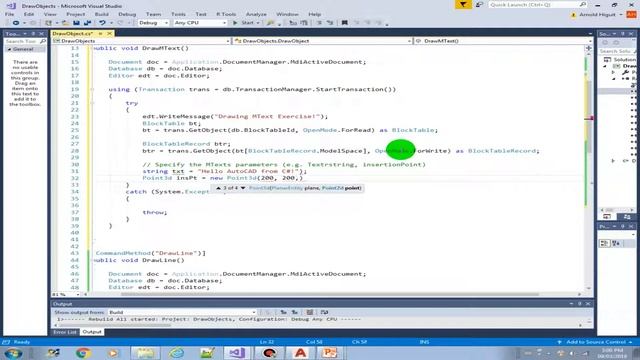 Creating a MText in AutoCAD using C#.NET смотреть онлайн