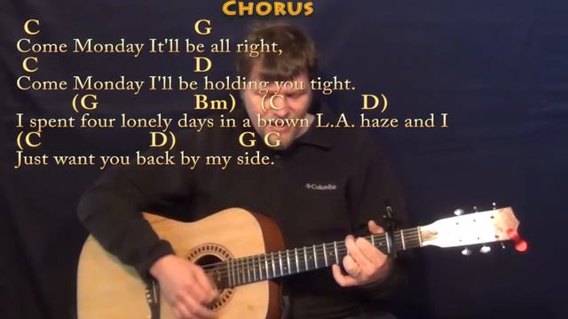 Come Monday (Jimmy Buffett) Strum Guitar Cover Lesson - Capo 2nd - with Chords/Lyrics смотреть онлайн
