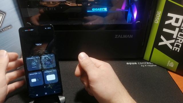 Как на Самсунге установить ЧАСЫ на ЭКРАН | Виджеты SAMSUNG | Android смотреть онлайн