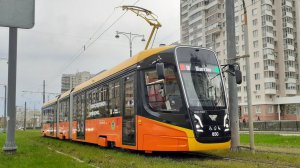 Трамвай 71 639 "Кастор" в Екатеринбурге