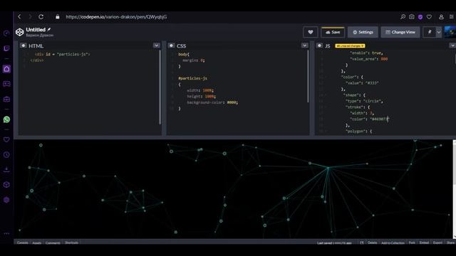 Guide to the library - Particles.JS | Гайд по библиотеке - Particles.JS смотреть онлайн