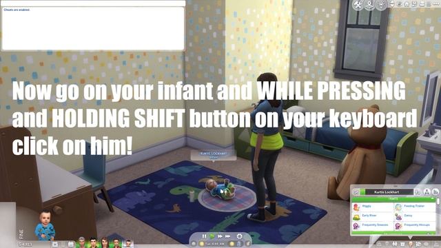 How To Use Infants Quirks Cheats (Growing Together Cheat To Remove Infant Quirk) - The Sims 4 смотреть онлайн