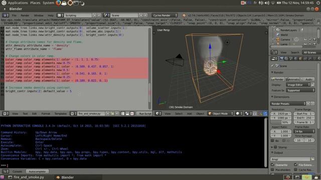 Blender Python 05 - Quick Fire and Smoke смотреть онлайн