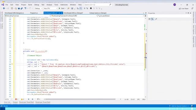 C Sharp CRUD operations tutorial part 1 | Create | Read |Update | Delete |k4coding|@k4coding смотреть онлайн