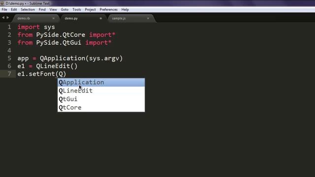 PySide Text box Widget QLineEdit смотреть онлайн