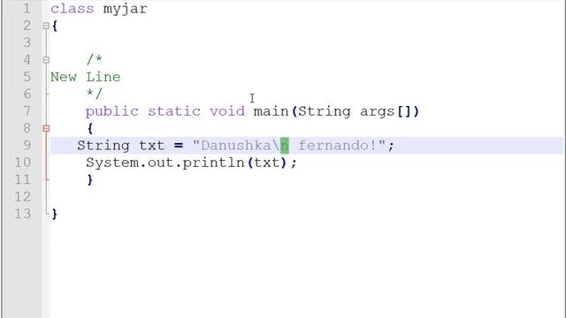 Java New Line смотреть онлайн