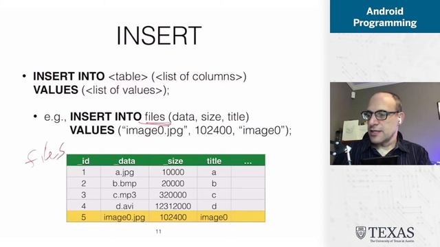 Relational databases and SQL background for Android Programming смотреть онлайн