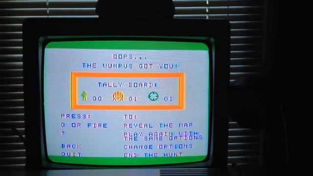 Ti-99/4a games- Hunt The Wumpus смотреть онлайн