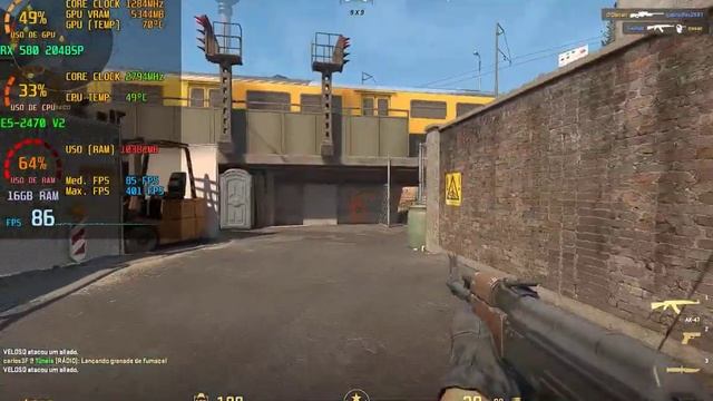 Counter Strike 2 | 900P | FSR | XEON E5-2470 V2 + RX 580 8GB (Benchmark) смотреть онлайн
